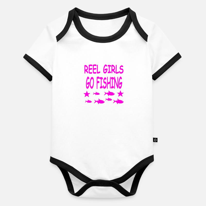 Angling Organic Baby Contrasting Bodysuit