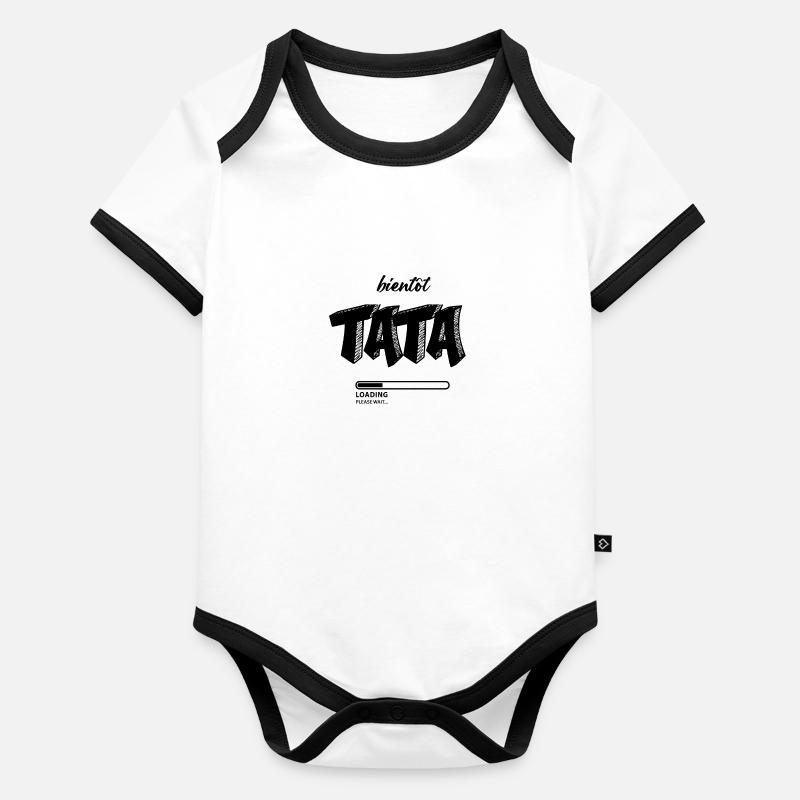 Future tata Body Bébé bio contrasté manches courtes