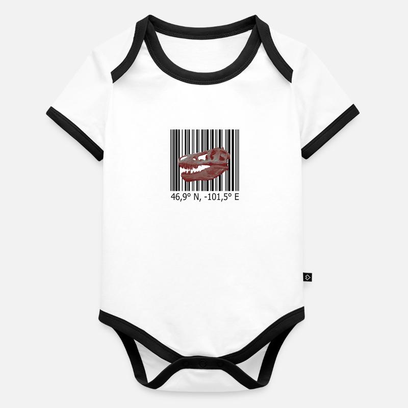 Rex Hell Creek Baby Bio-Kurzarm-Kontrastbody