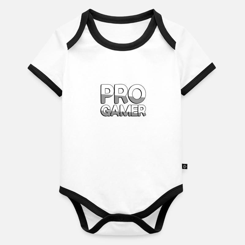 PRO GAMER - Gaming Baby Bio-Kurzarm-Kontrastbody