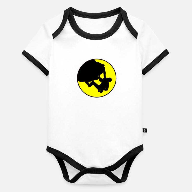Grimpeur - Boulder Body Bébé bio contrasté manches courtes