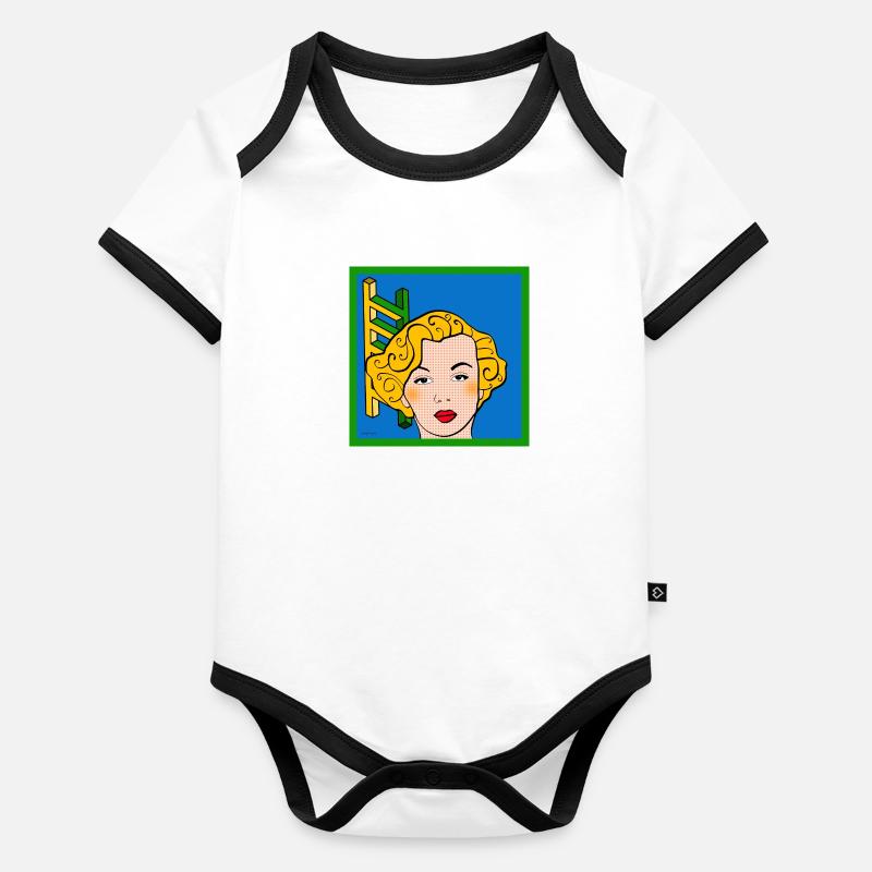 Groovie Chick t-Shirt Organic Baby Contrasting Bodysuit