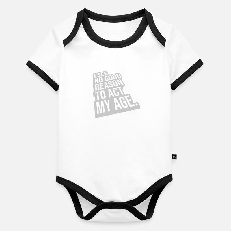 to act my age Baby Bio-Kurzarm-Kontrastbody