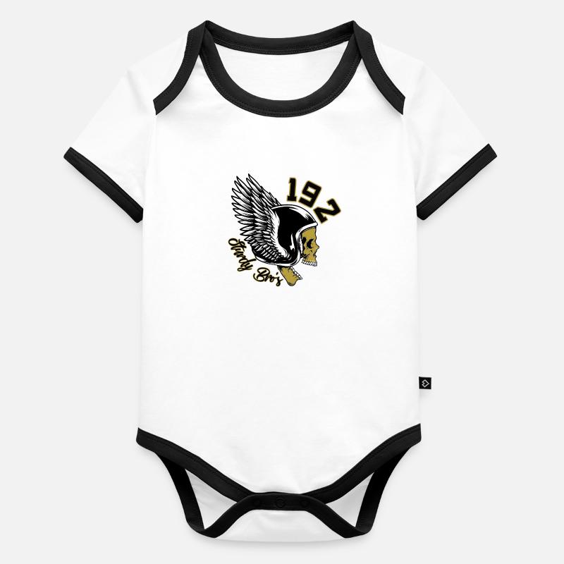 Sturdy Bro's Original Baby Bio-Kurzarm-Kontrastbody