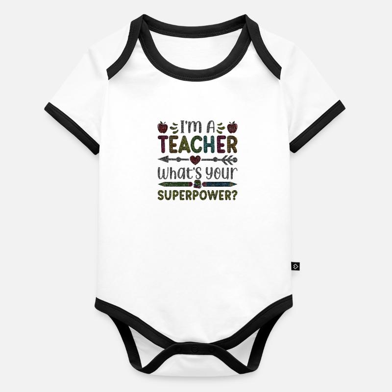 Student 2023 High School Student Teacher School Degree Organic Baby Contrasting Bodysuit