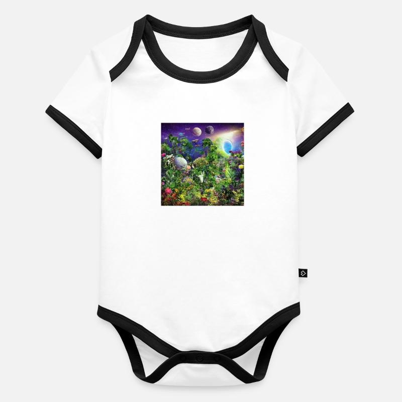 Dreamylife V4 Body Bébé bio contrasté manches courtes