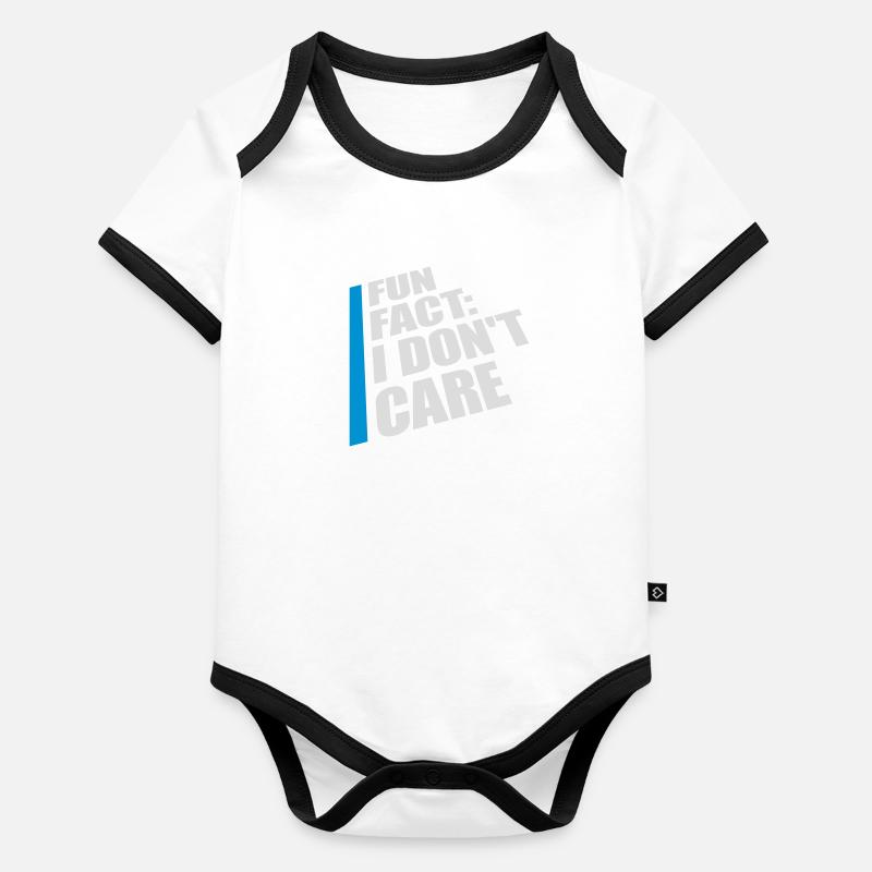 Je me fiche des faits Body Bébé bio contrasté manches courtes
