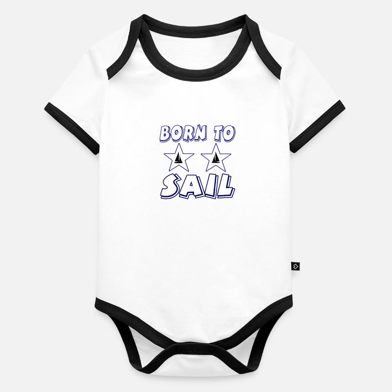 Sail Organic Baby Contrasting Bodysuit