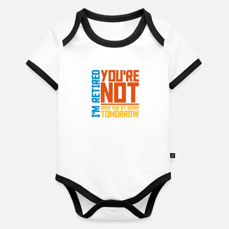 have fun at work Organic Baby Contrasting Bodysuit