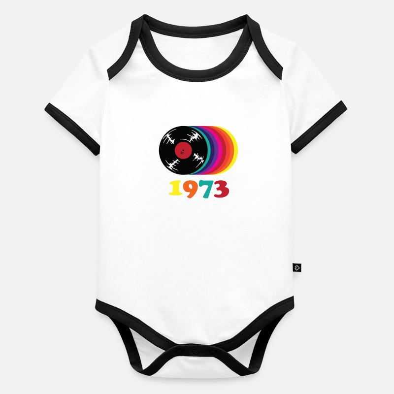 1973 Body Bébé bio contrasté manches courtes