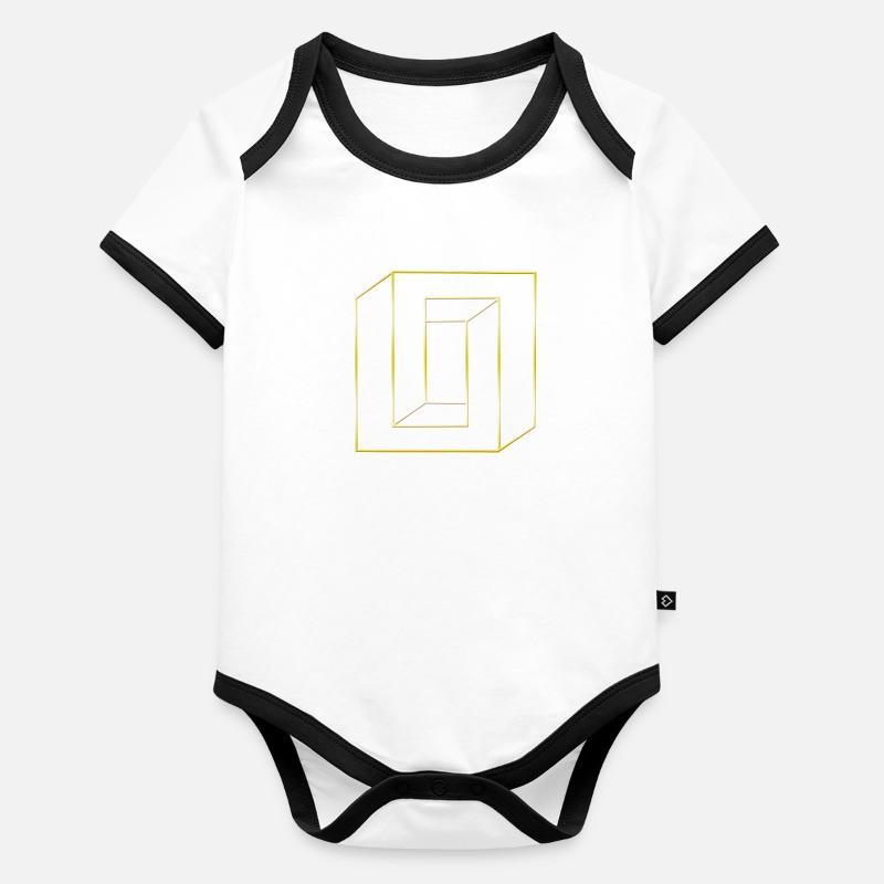 optik Baby Bio-Kurzarm-Kontrastbody
