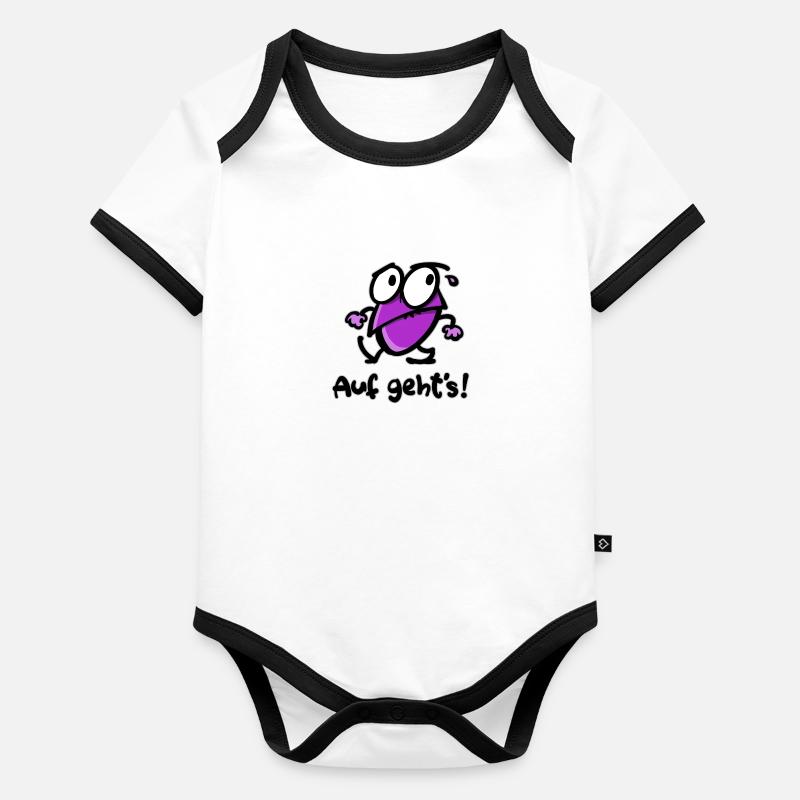 Laus 2 Baby Bio-Kurzarm-Kontrastbody