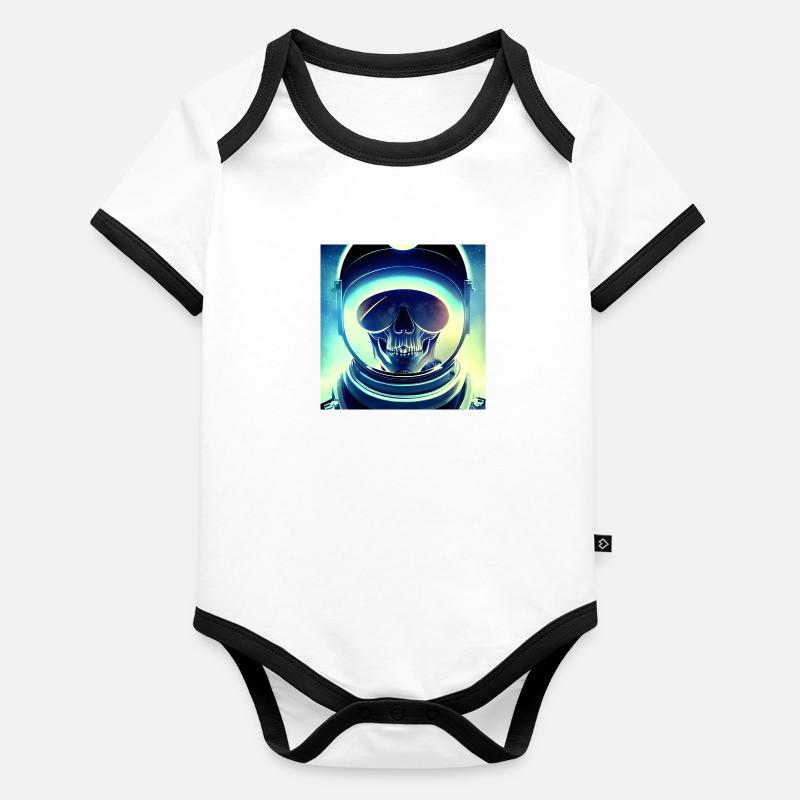 Héros de l’espace Body Bébé bio contrasté manches courtes
