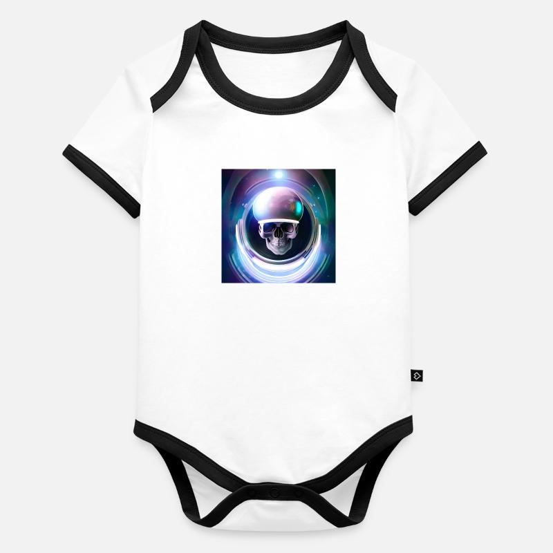 Héros de l’espace Body Bébé bio contrasté manches courtes