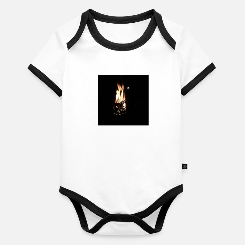fire Organic Baby Contrasting Bodysuit