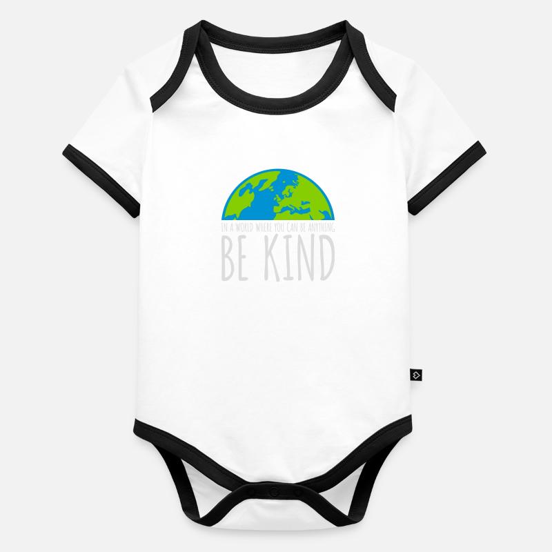 Vous pouvez être gentil Body Bébé bio contrasté manches courtes