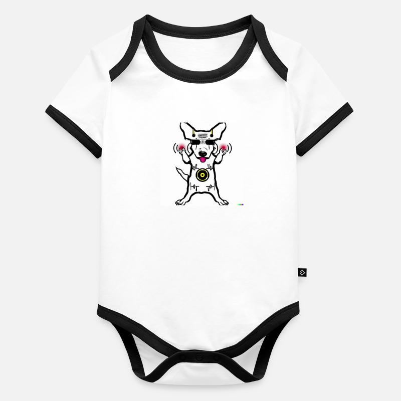 Doge 4 Baby Bio-Kurzarm-Kontrastbody