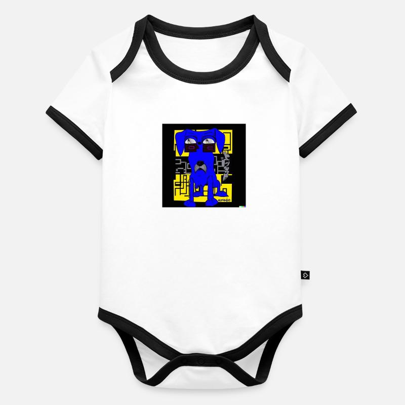 Doge Baby Bio-Kurzarm-Kontrastbody