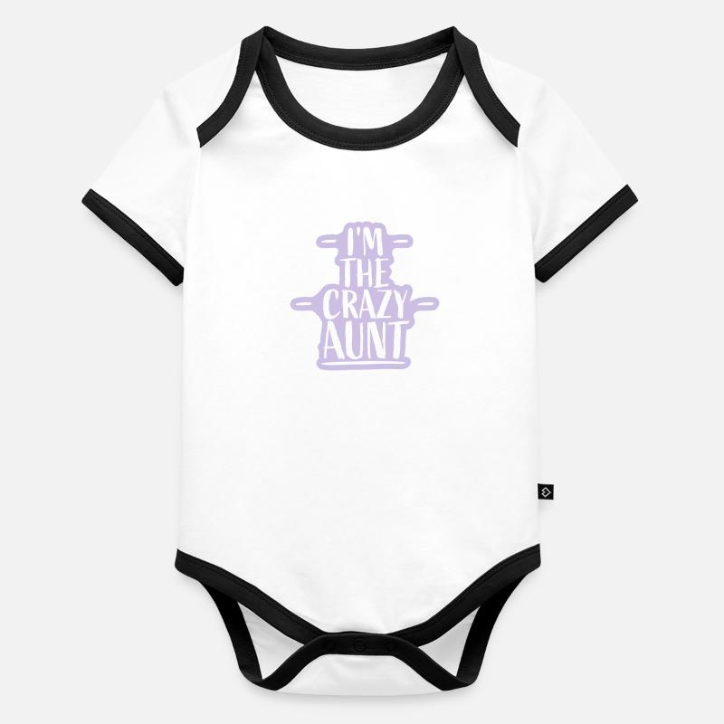 at The Crazy Aunt Organic Baby Contrasting Bodysuit