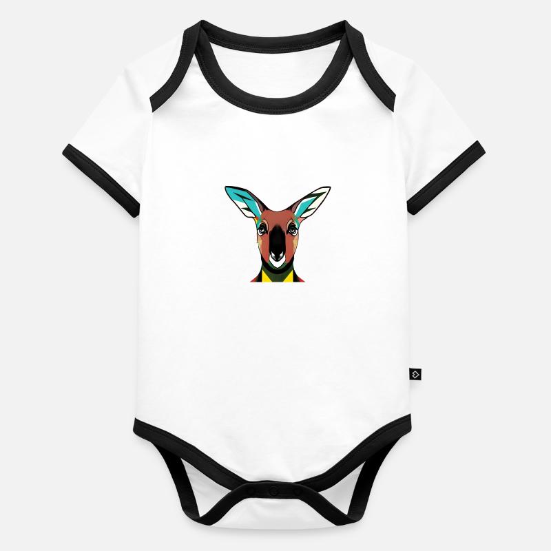 Kangaroo Australia Organic Baby Contrasting Bodysuit