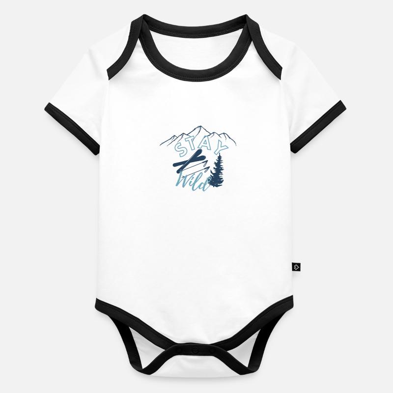 Ski Organic Baby Contrasting Bodysuit