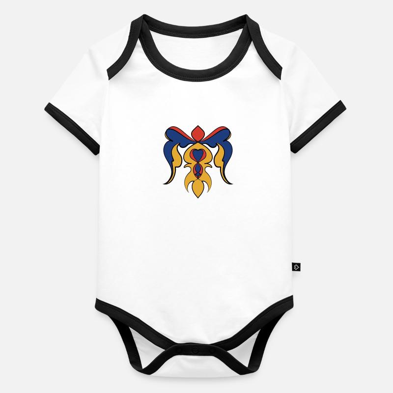 Engel Baby Bio-Kurzarm-Kontrastbody
