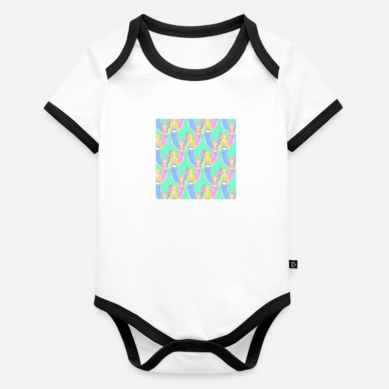 Mermaids Organic Baby Contrasting Bodysuit