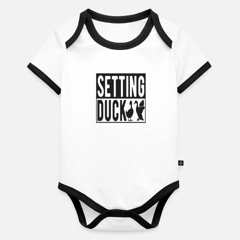 Setting Duck Baby Bio-Kurzarm-Kontrastbody