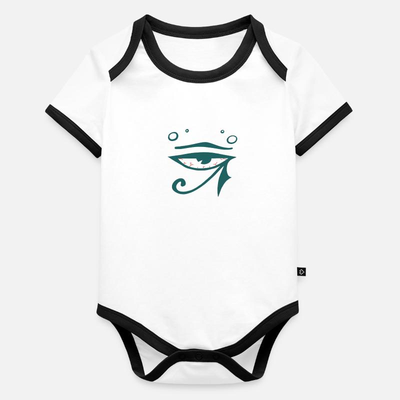 Oeil de Râ fatigué Body Bébé bio contrasté manches courtes