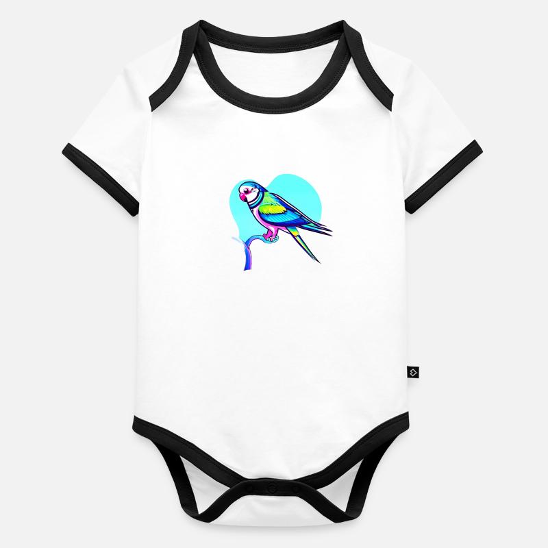 Budgerigar Bird Cockatiel Bird Owner Organic Baby Contrasting Bodysuit