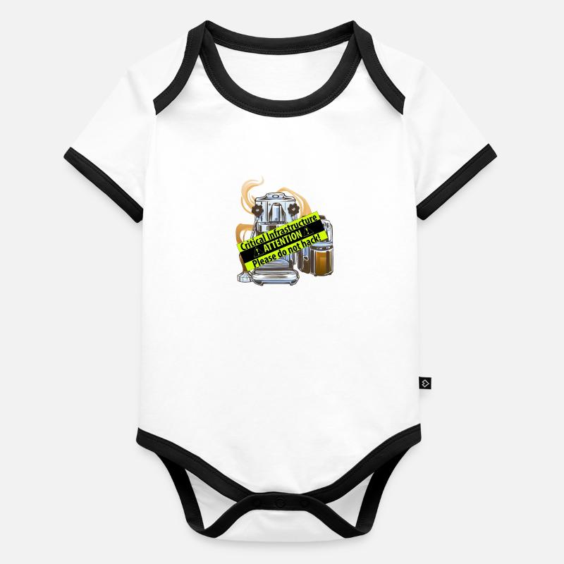 A coffee machine as critical infrastructure Organic Baby Contrasting Bodysuit
