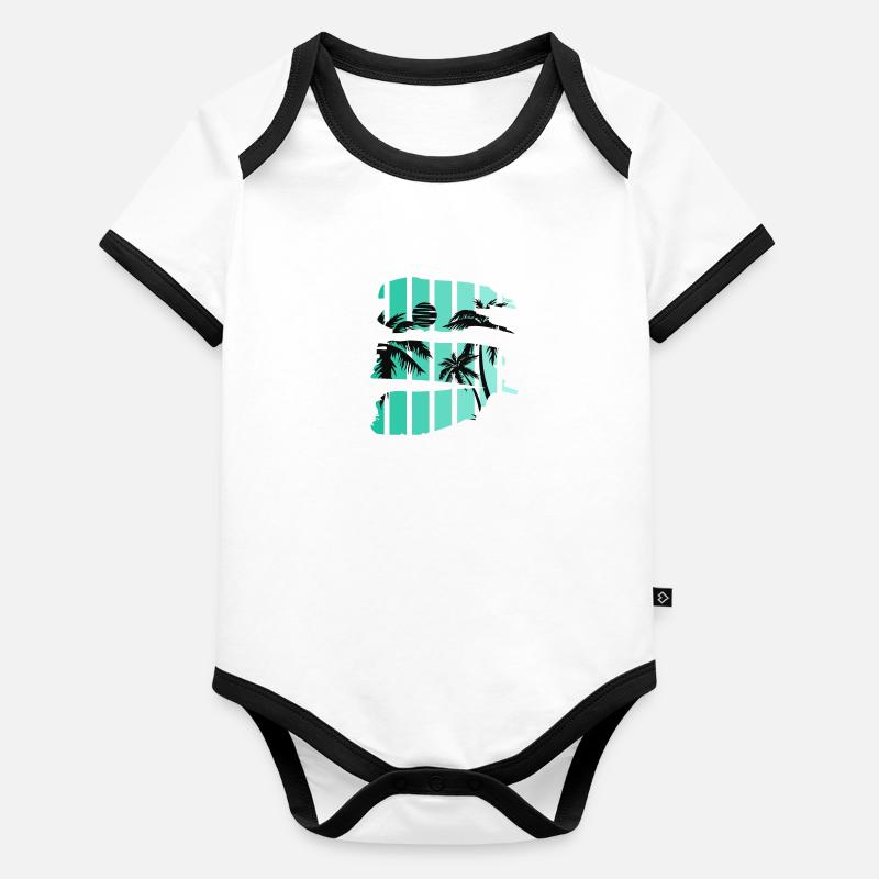 Sunset Organic Baby Contrasting Bodysuit