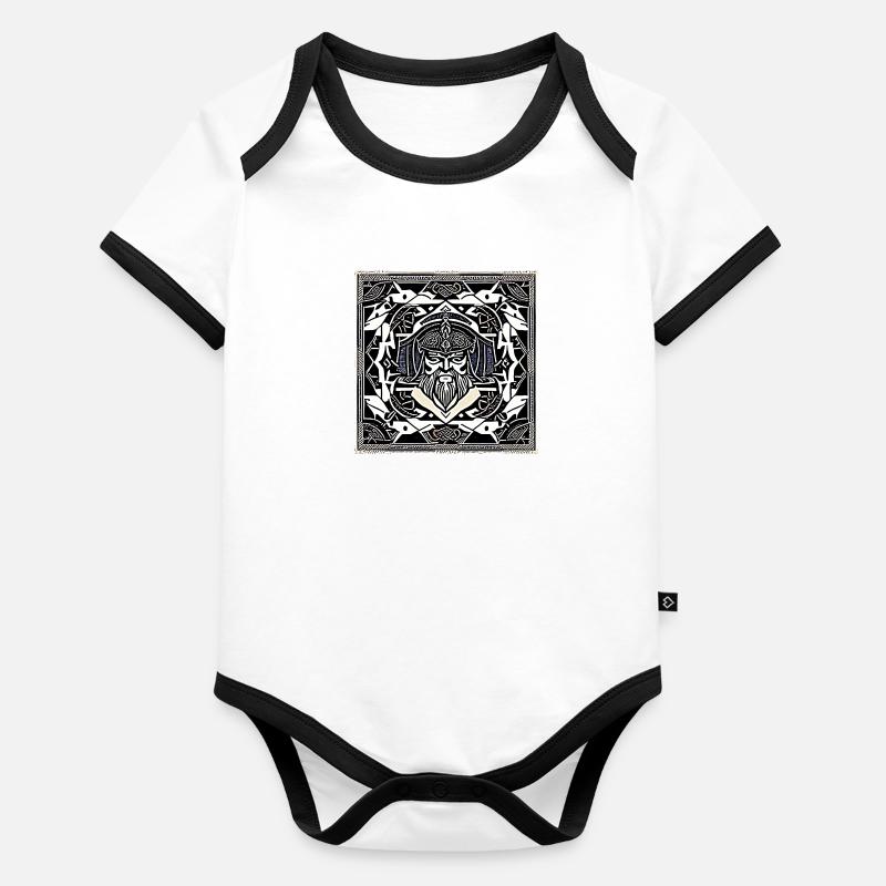 Allvater's Ruf Baby Bio-Kurzarm-Kontrastbody