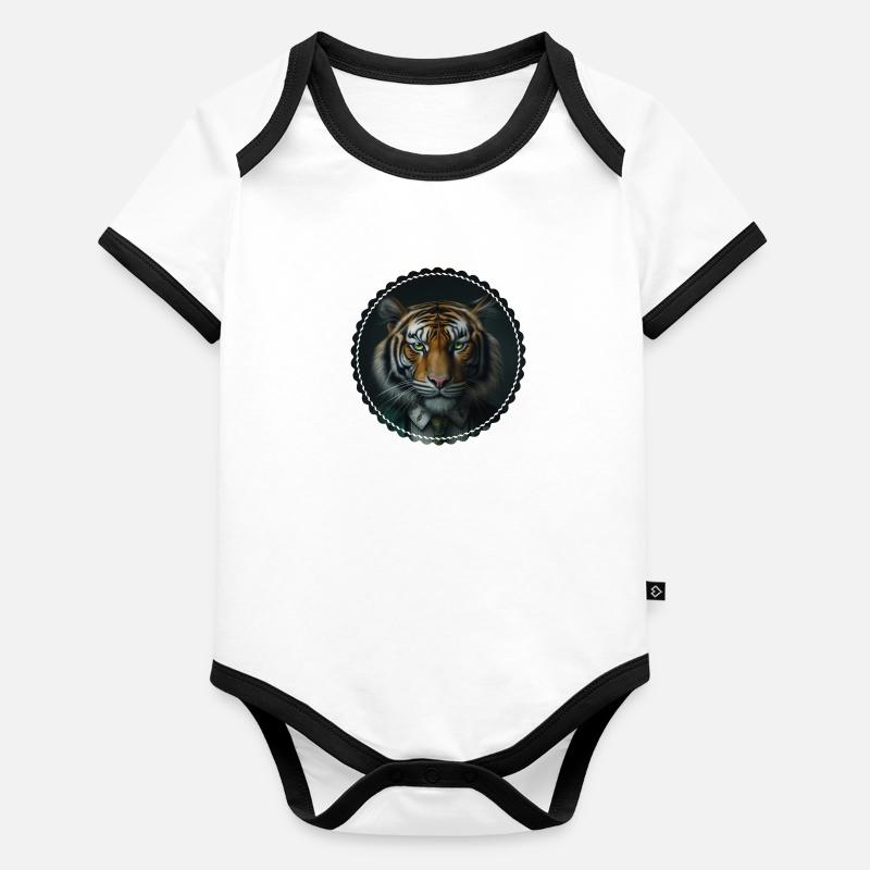 Tiger Organic Baby Contrasting Bodysuit