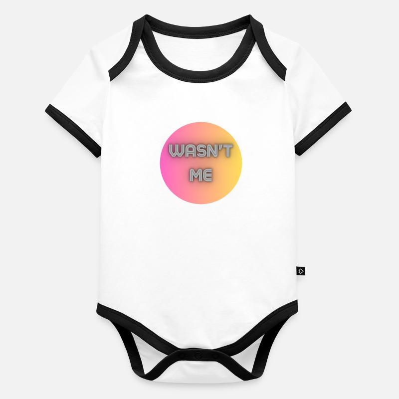 N’était-ce pas moi Body Bébé bio contrasté manches courtes