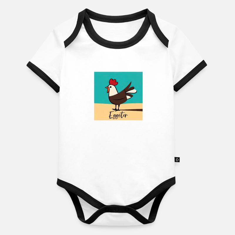 Eggster Baby Bio-Kurzarm-Kontrastbody