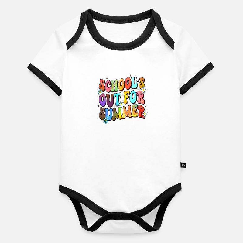 Abschlussfeier 2024 Abiturfeier Baby Bio-Kurzarm-Kontrastbody