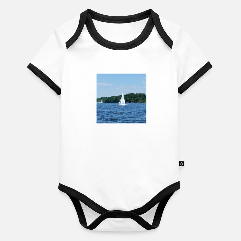 Boot Baby Bio-Kurzarm-Kontrastbody