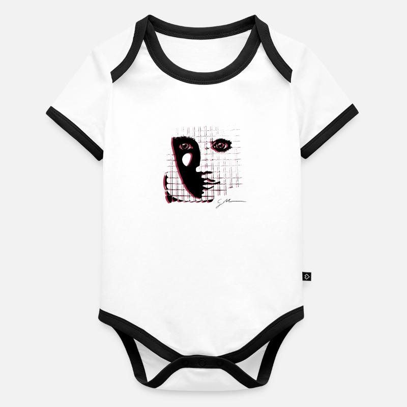 Shadow M Organic Baby Contrasting Bodysuit