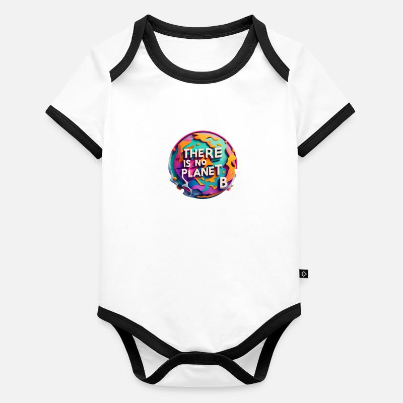 no planet b Organic Baby Contrasting Bodysuit