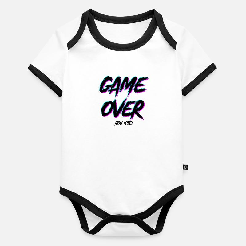 Game over Organic Baby Contrasting Bodysuit