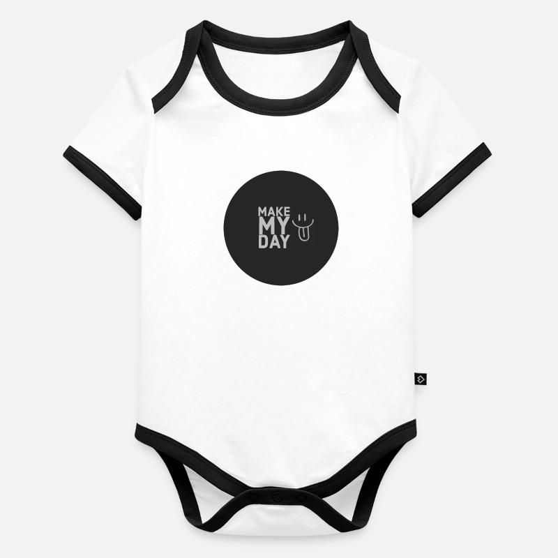 Fais ma journée Body Bébé bio contrasté manches courtes