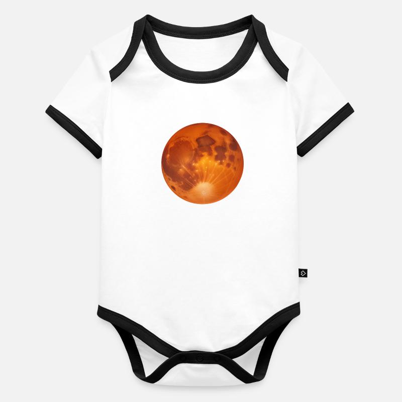 Planet Mars Baby Bio-Kurzarm-Kontrastbody
