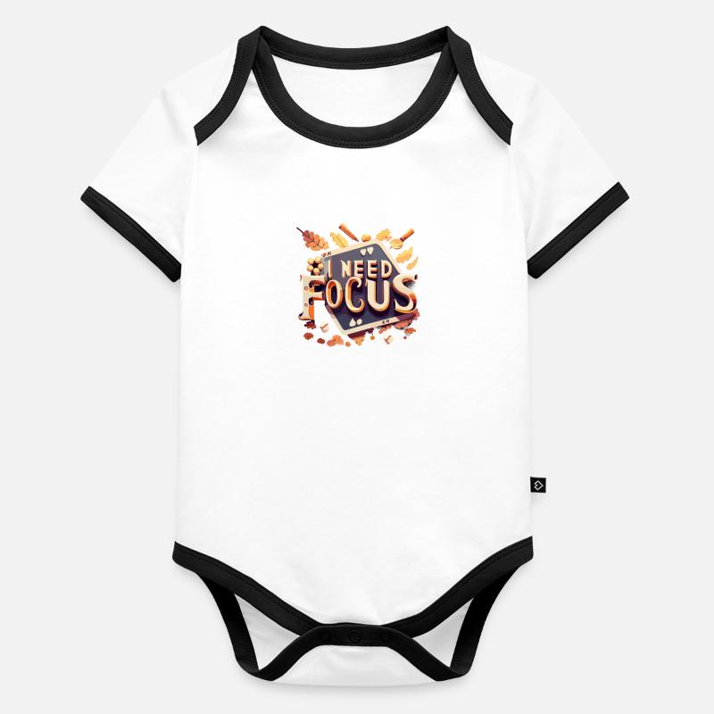 I need focus Organic Baby Contrasting Bodysuit