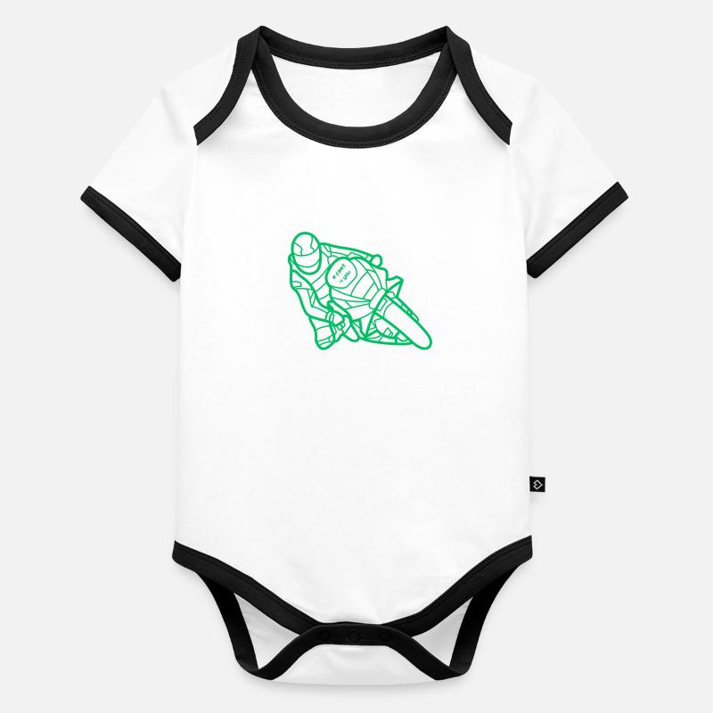 2Fast4You Baby Bio-Kurzarm-Kontrastbody