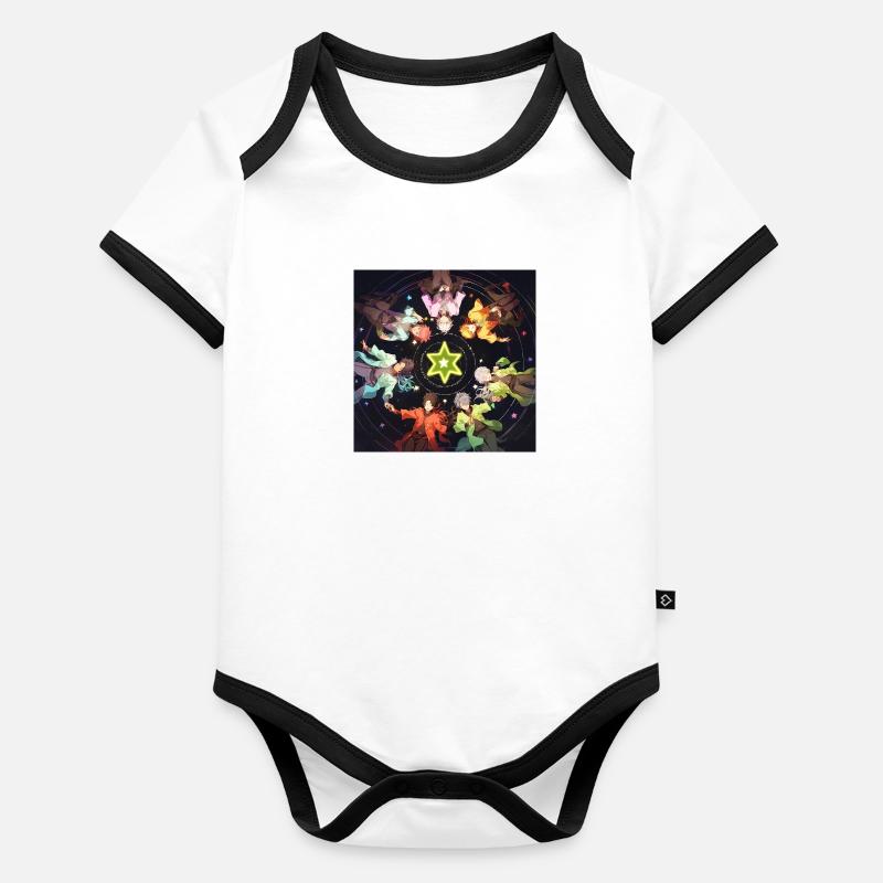 Sternentöter - Baby Bio-Kurzarm-Kontrastbody - 