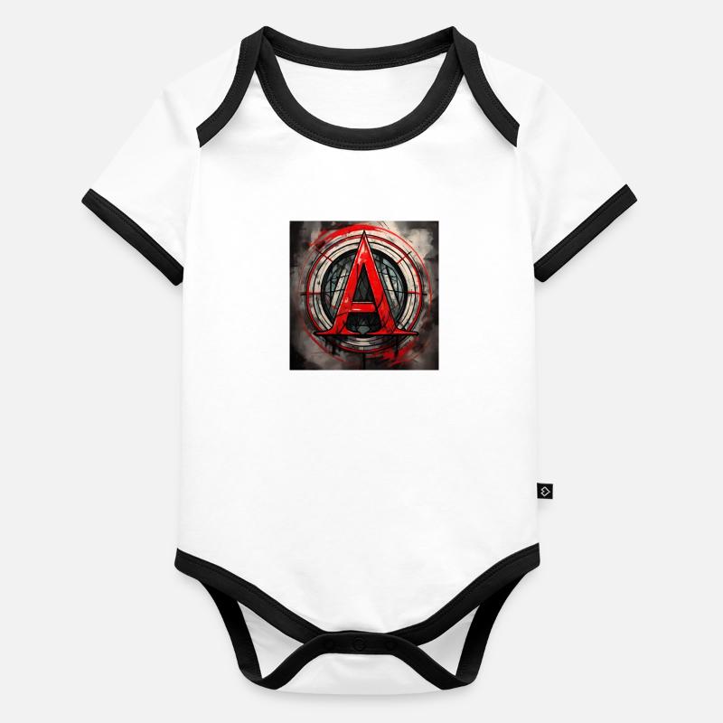 against all authority except my mom Organic Baby Contrasting Bodysuit