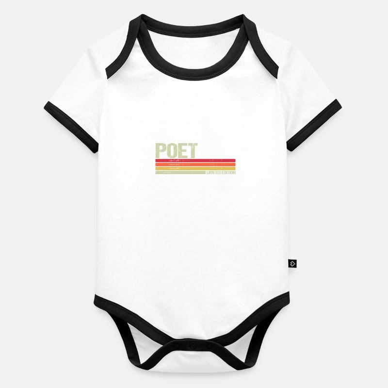 Édition limitée de poète Body Bébé bio contrasté manches courtes