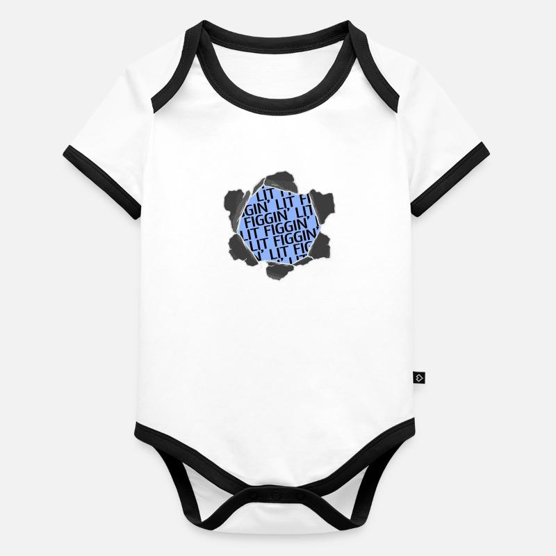 beach holiday awesome christmas vacation gift Baby Bio-Kurzarm-Kontrastbody