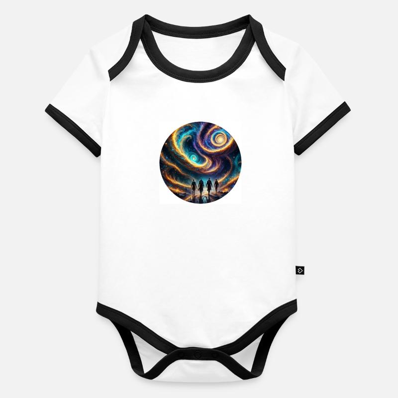 zukunft Baby Bio-Kurzarm-Kontrastbody